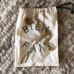 Madewell Lariat Necklace with Bag